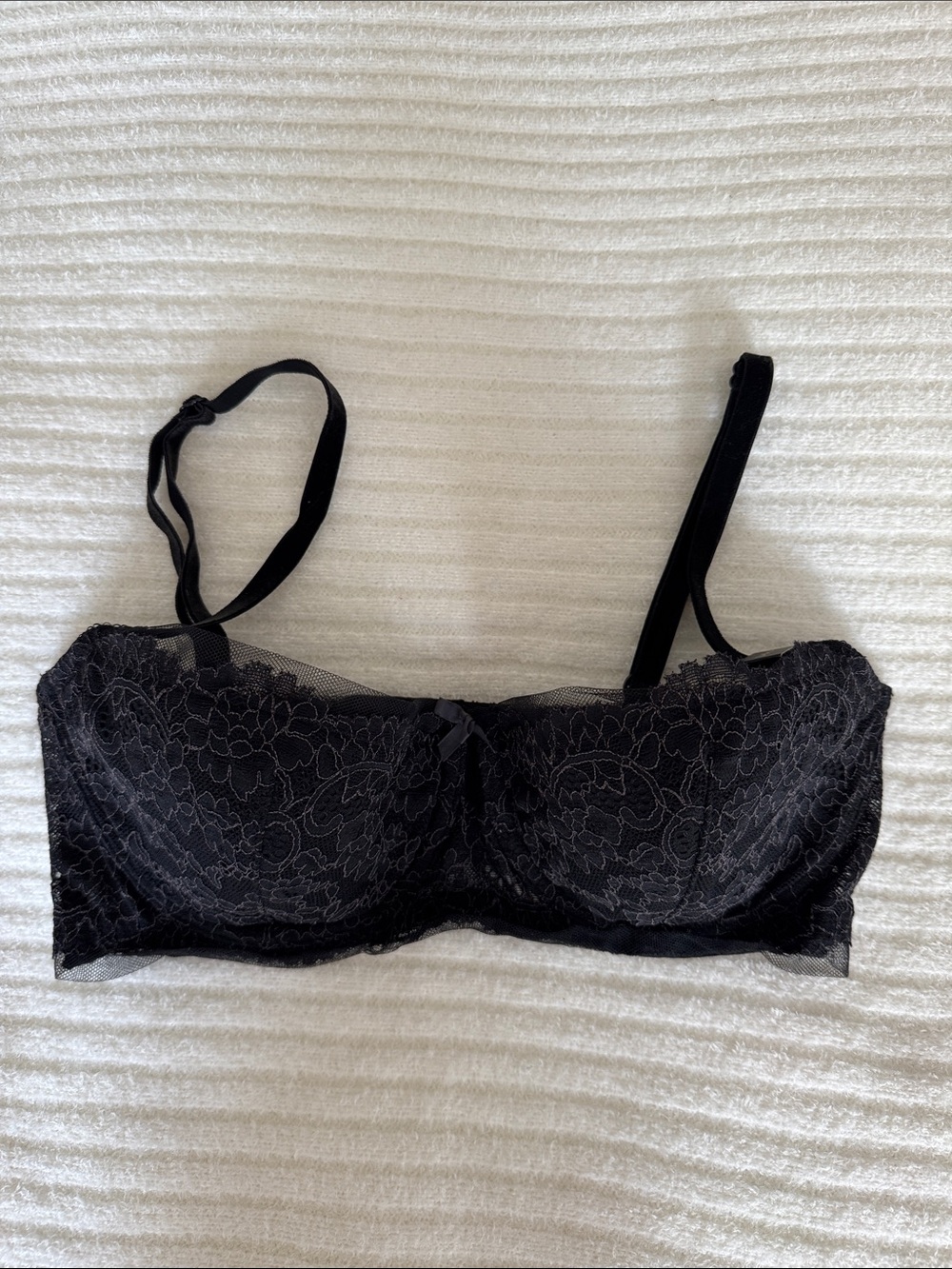 VICTORIA’S SECRET | NWT Dream Angels Balconet Bra Black Lace 34D
